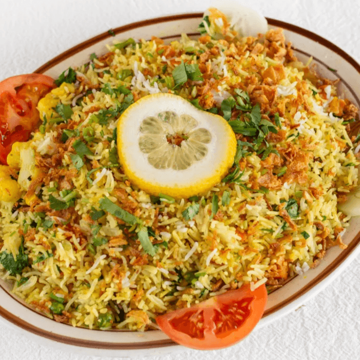 Vegetable Biryani.