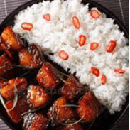 Caramelized Pork Steamed Rice