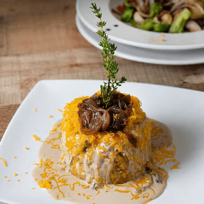 Mofongo Vegeteariano (Vegeterian Mofongo)