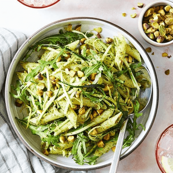 Pasta with Pistachio Pesto Sauce