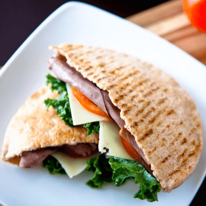 Ham and Cheese Pita