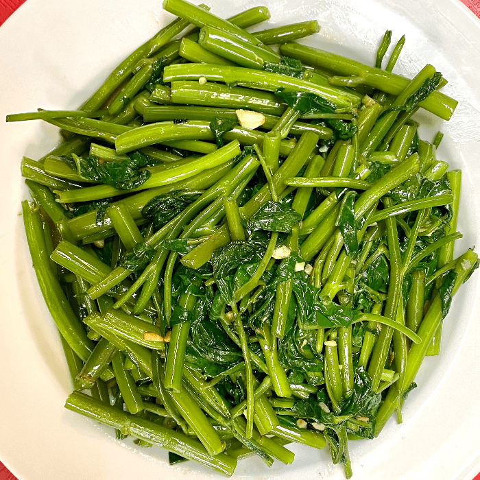 [E6] Sauteed Water Spinach [ RAU MUONG XAO TOI ]