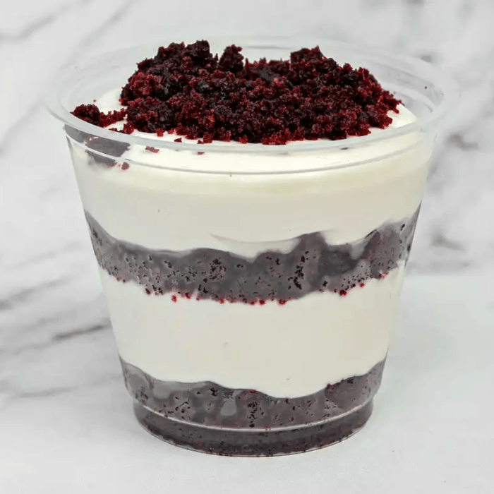 Crumble Cup: Red Velvet Cheesecake.