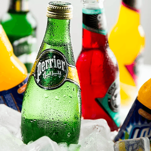 Perrier or Pellegrino.