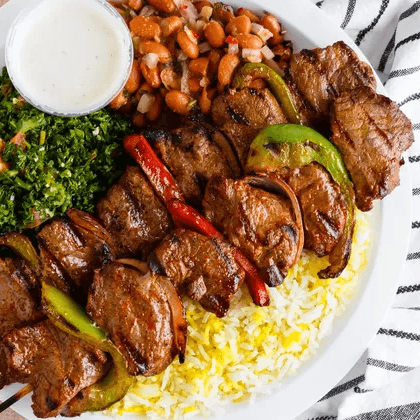 2 Steak Kabob Plate