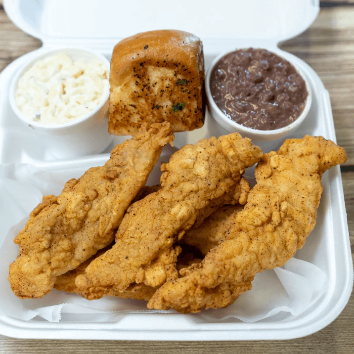 Catfish Fillet Dinner.