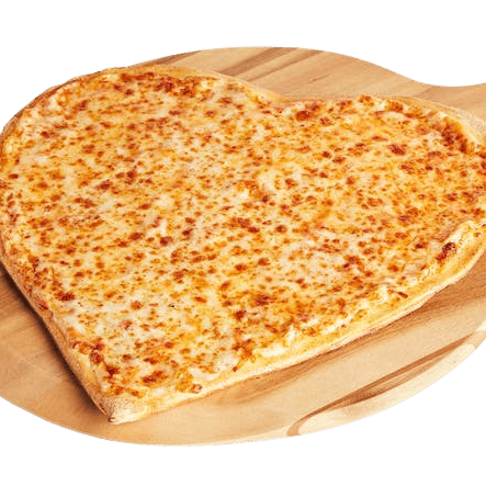 18" Heart Shaped Pizza - Traditional Cheese w/ 2 Liter 
