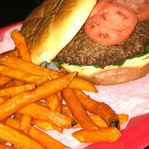 Wakanda's Impossible Burger with Fries