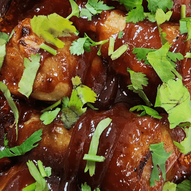 6 Pieces Vegan BBQ Wings.