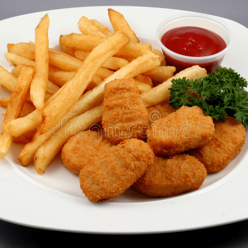 Combo - Chicken Nuggets (4) With French Fries