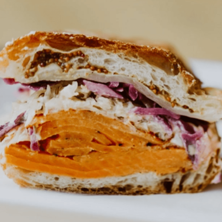 1/2 Veggie Reuben Sandwich Combo.