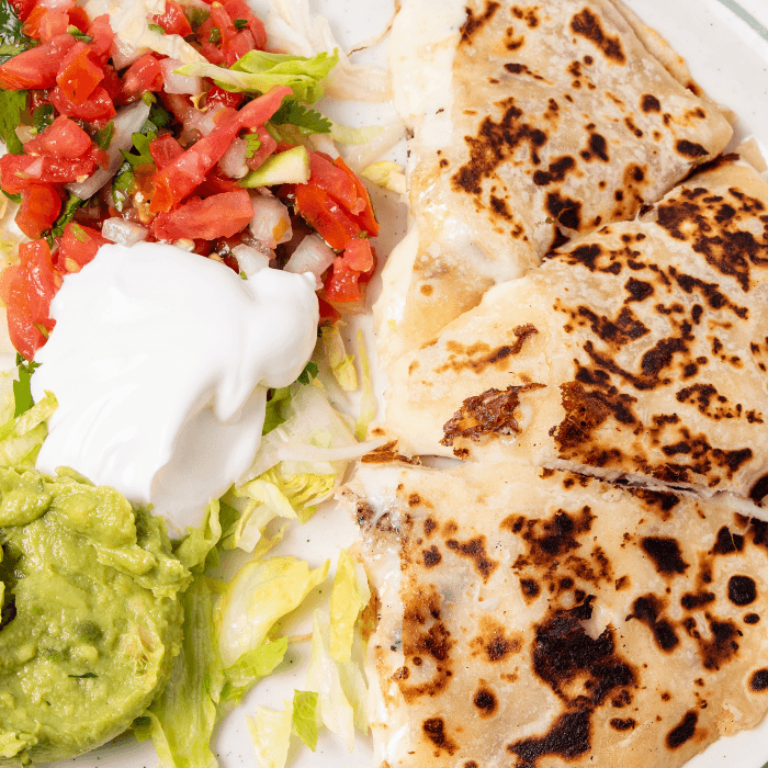 Beef, Chicken or Pork Fajita Quesadilla.