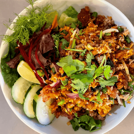 Crispy Rice Salad "Nam Khao Tod"