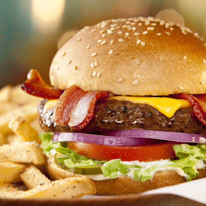 Cheeseburger / Hamburger & Fries