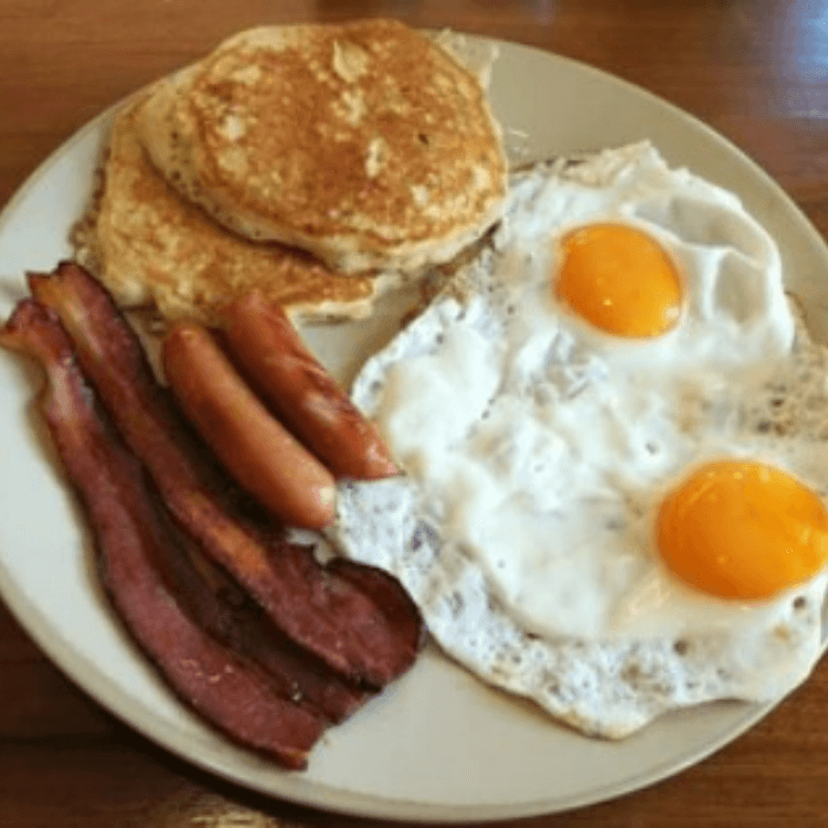 2 Pancakes 2 Eggs 2 Meats