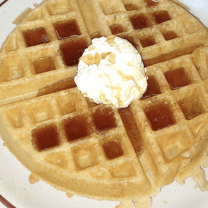 Golden Belgian Waffle.