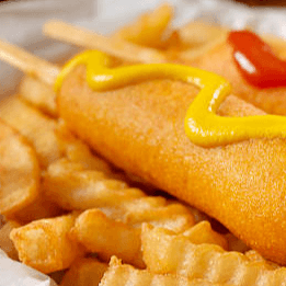 #9. Corn Dog with Fries