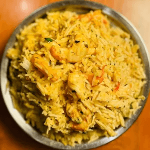 Shrimp Biryani.