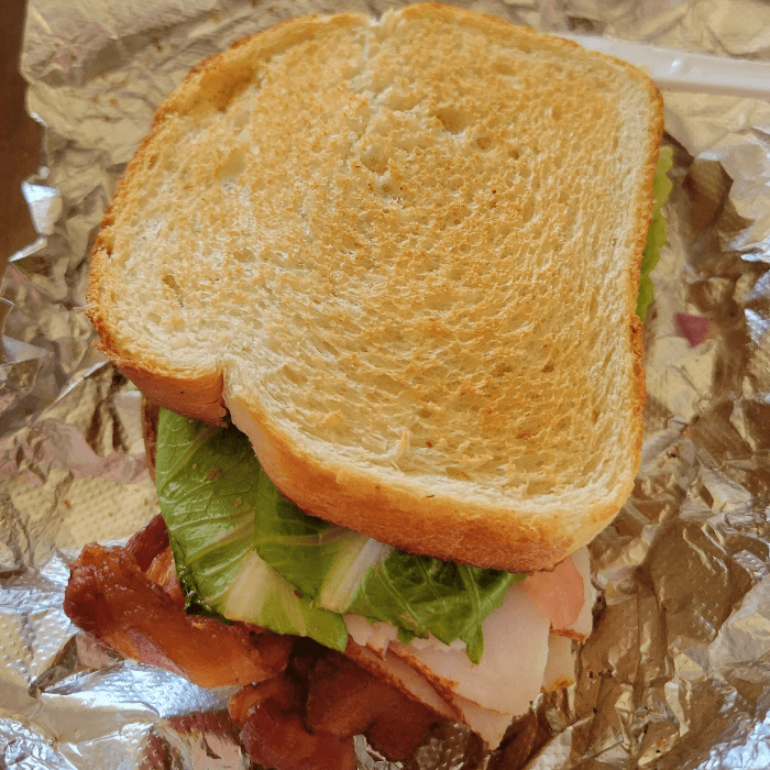 Turkey Bacon Sandwich.