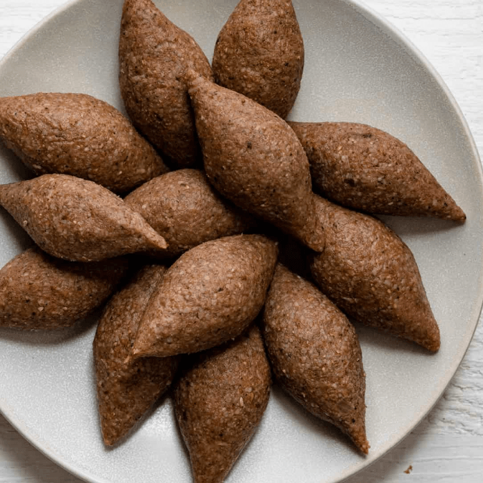 Kibbi Stuffed with Beef.