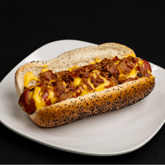 Cheesy Bacon Hot Dog