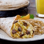 Sausage and Egg  Breakfast Burrito