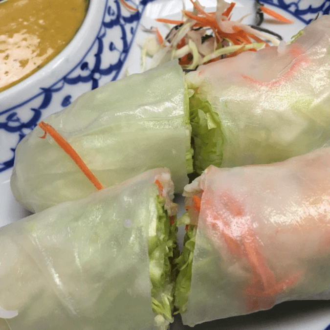 A2. Fresh Salad Rolls.