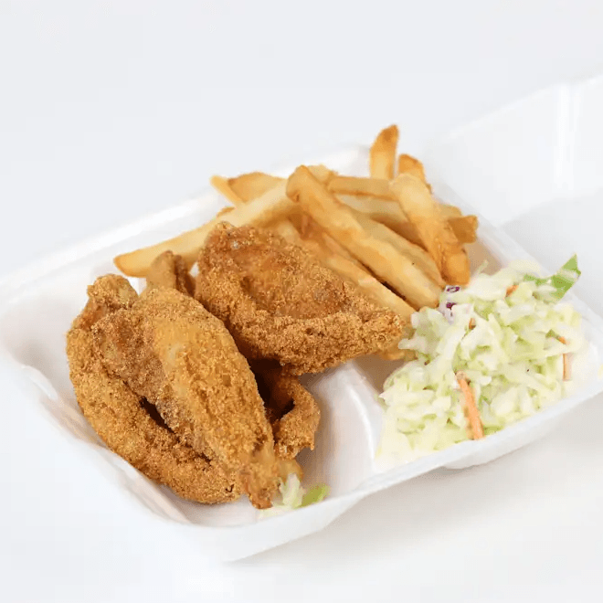 Louisiana Fried Perch Dinner.