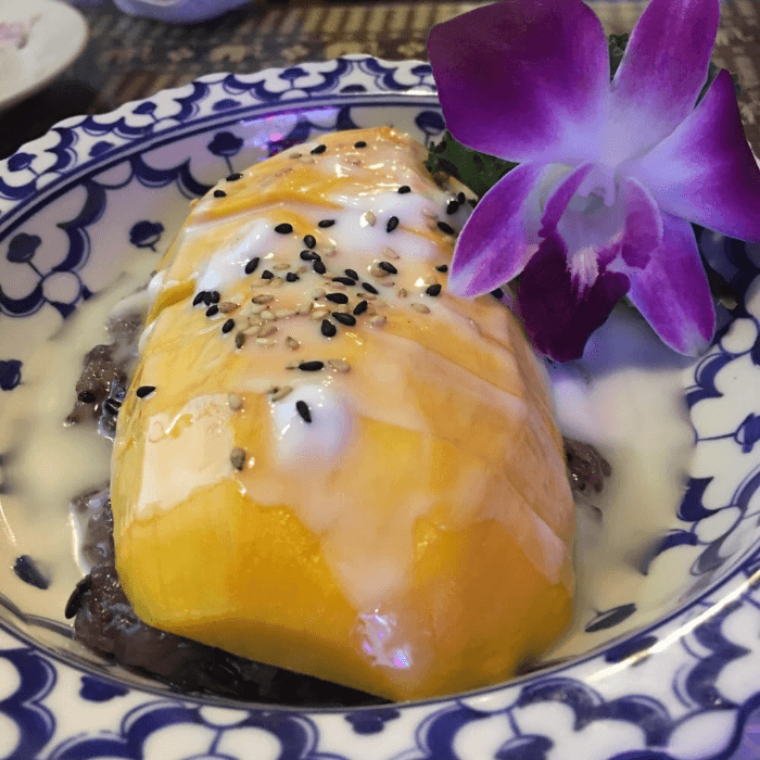 Sweet Mango Sticky Rice.