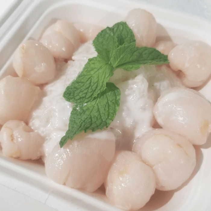 Lychee Sticky Rice.
