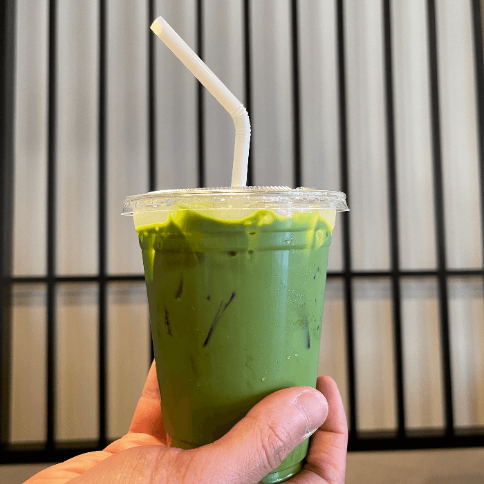 Homemade Iced Matcha Latte