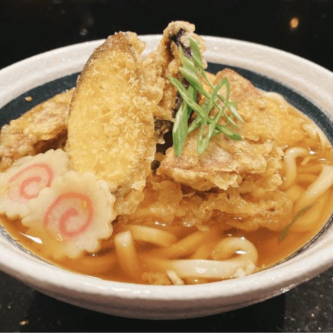 Veggie Tempura Udon Noodle Soup