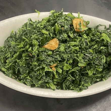 Sauteed Spinach.