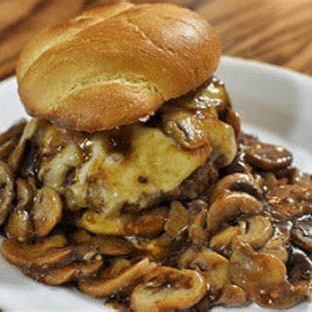 Mushroom Burger with Gravy