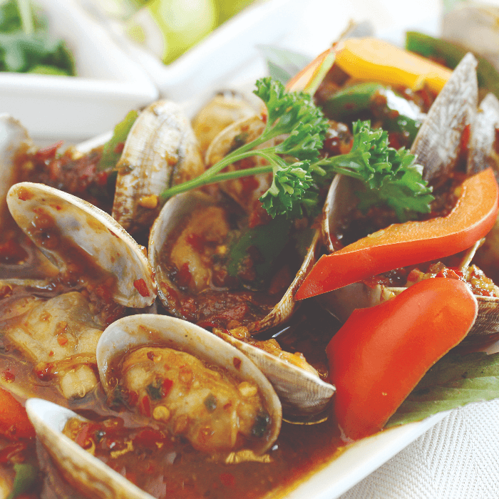75. Clams in Chili Plate