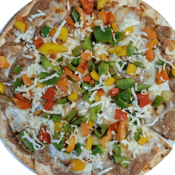 Veggie Mozzarella Pizza.