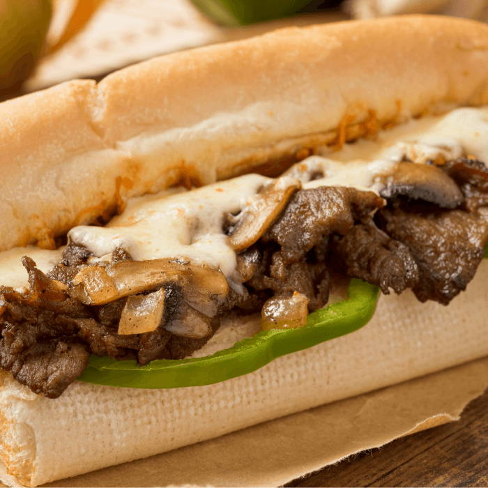 Build Your Own  Cheesesteak Heroes