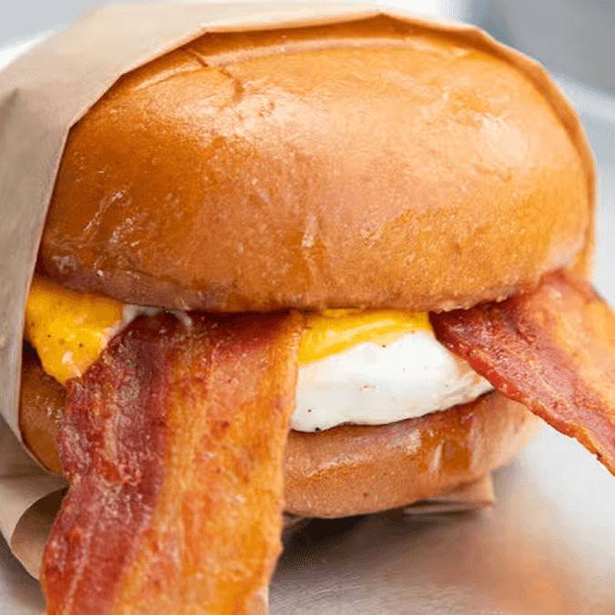 Bacon, Eggs and Cheese Sandwich