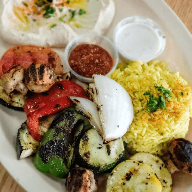 Grilled Fresh Vegetables.