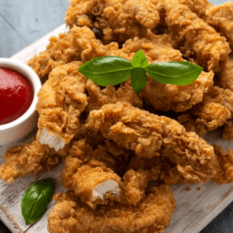 Chicken Fingers Dinner.