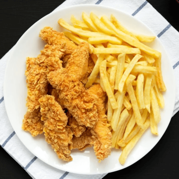 Chicken Strips with French Fries