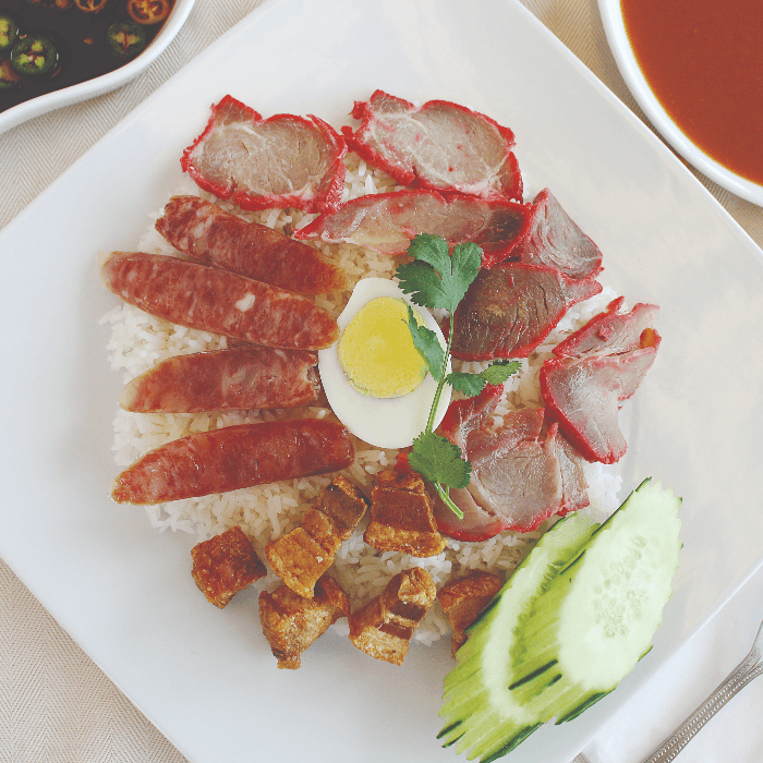 51. B.B.Q Pork Over Rice.