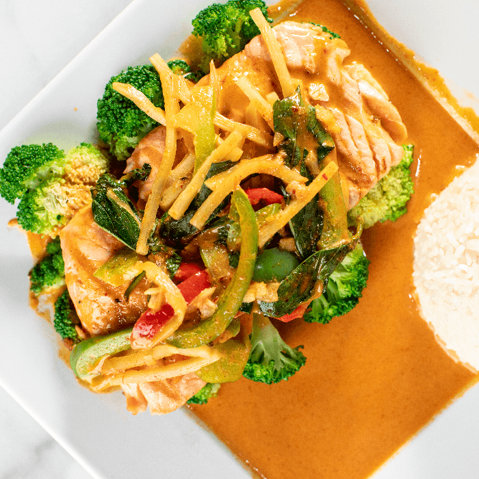 Salmon Red Curry.