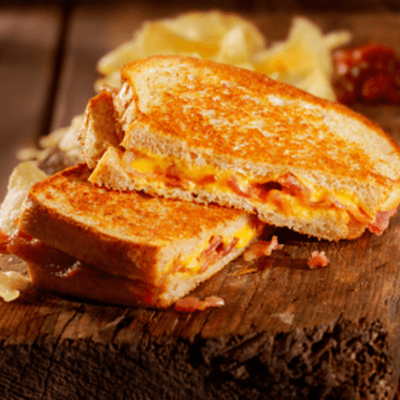 Grilled Cheese Panini with Bacon