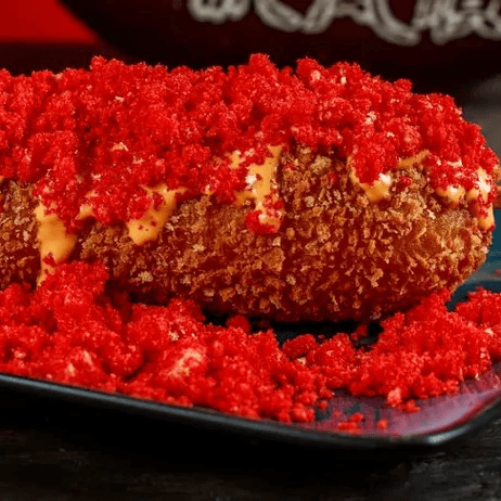 Flaming Cheetos Hot Dog