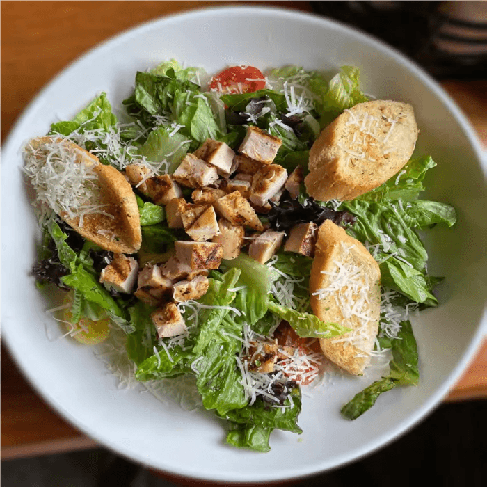 Flips Chicken Caesar Salad.