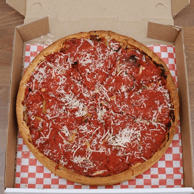 Bright Flame Veggie Deep Dish Pizza (Regular 9" (6 Slices))