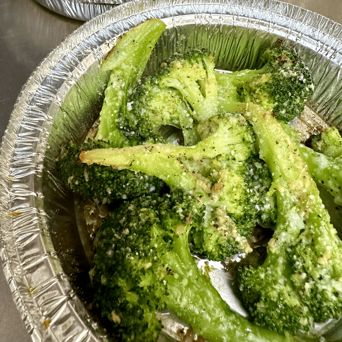 Broccoli Baked in Garlic Olive Oil