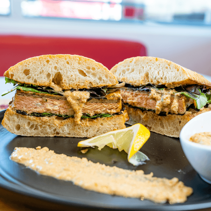 Wild Alaskan Salmon Sandwich