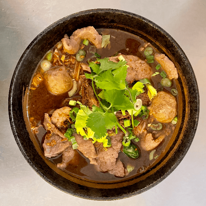 Braised Beef Noodle Soup Or Thai Beef Boat Noodle Soup
